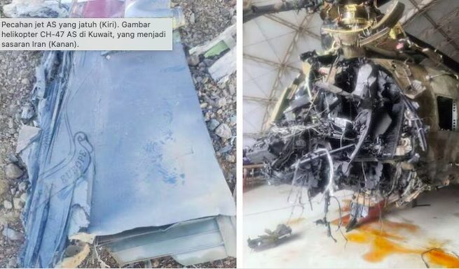 Dua Jet Tempur AS Ditembak Jatuh di Iran, Pilot Dinyatakan Hilang