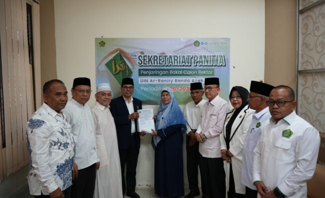 Mujiburrahman Kembali Daftar Calon Rektor UIN Ar-Raniry 2026–2030