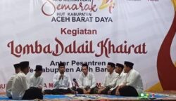 HUT Abdya ke-24, 17 Pesantren Ikuti Lomba Dalail Khairat di Masjid Agung Baitul Ghafur