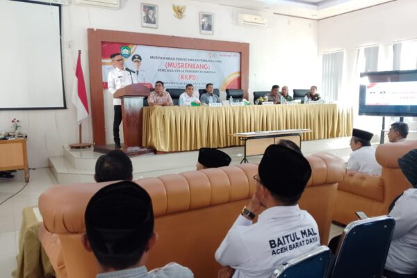 Wabup Abdya Zaman Akli Buka Musrenbang 2027