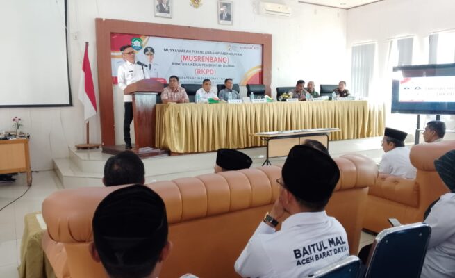 Wabup Abdya Zaman Akli Buka Musrenbang 2027