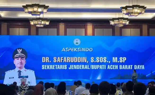 Bupati Safaruddin Dilantik Jadi Sekjen Aspeksindo 2025–2030