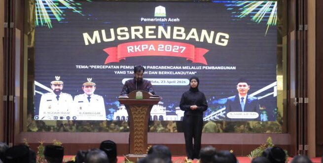 Musrenbang RKPA 2027 Dibuka, Mualem: Aceh Butuh Rp40 Triliun untuk Pemulihan