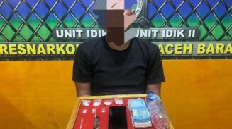 Polres Abdya Gagalkan Transaksi Sabu di Pondok Kebun Abdya, Satu Pria Diamankan