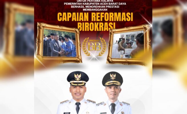 Kinerja Birokrasi Meningkat, Pemkab Abdya Raih Nilai RB 71,20 Predikat BB