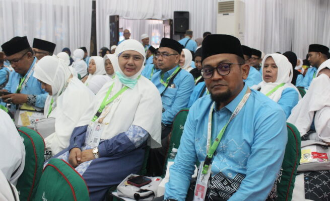 393 Jemaah Haji Kloter BTJ-01 Aceh Resmi Diberangkatkan ke Madinah