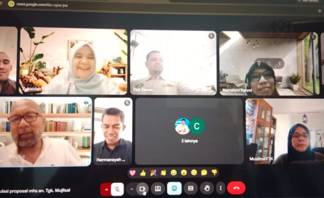 Menunaikan Haji Tak Halangi Studi, Mahasiswa S3 UIN Ar-Raniry Seminar Proposal Secara Daring dari Makkah
