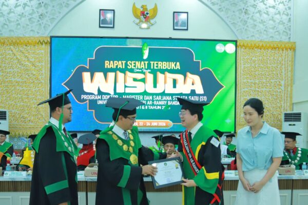 UIN Ar-Raniry Wisuda 2.060 Lulusan, Termasuk Mahasiswa Korea Selatan dan Mahasiswa Program Double Degree