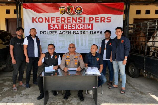 Polres Abdya Bongkar Pencurian Sapi Senilai Rp103 Juta, Dua Pelaku Ditangkap