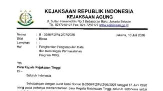 Kejagung Instruksikan Kajati Stop Pengumpulan Data Program MBG