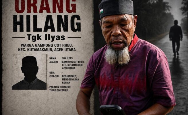 Tgk Ilyas Warga Cot Rheu Dikabarkan Hilang Usai Kericuhan Hari Damai Aceh, Keberadaannya Belum Diketahui