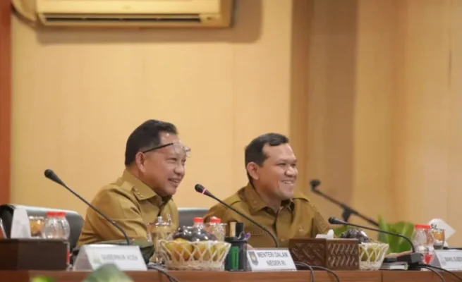 Wagub Aceh Lapor Ke Mendagri Tito Soal Krisis Semen, Rehab-Rekon Terancam Terganggu